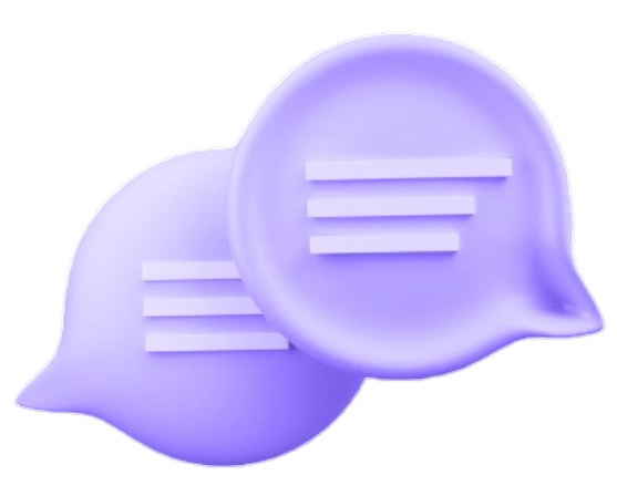 Chat bubble illustration